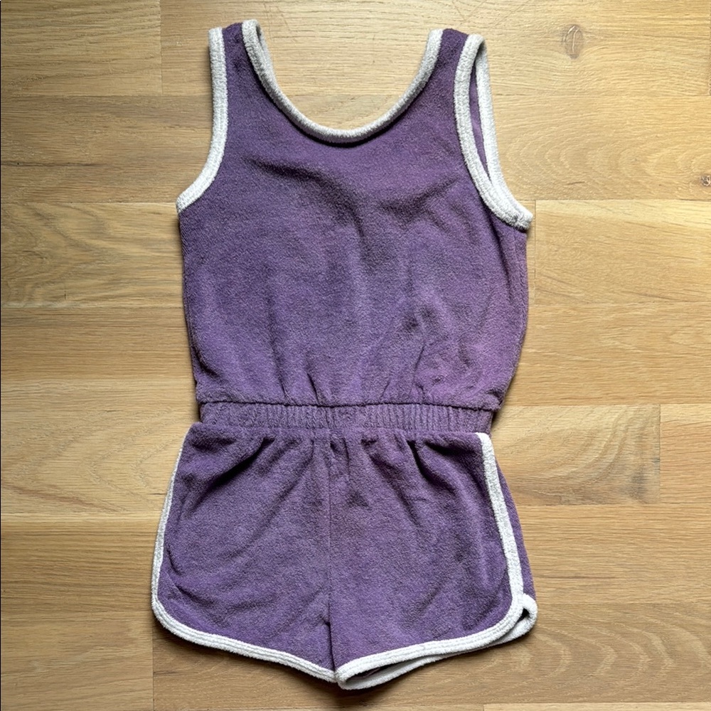 Toddler Girls’ Purple Terry Cloth Romper - Size 4T
